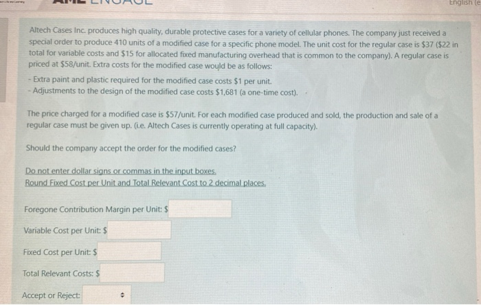  English (e Altech Cases Inc. produces high quality, durable protective cases