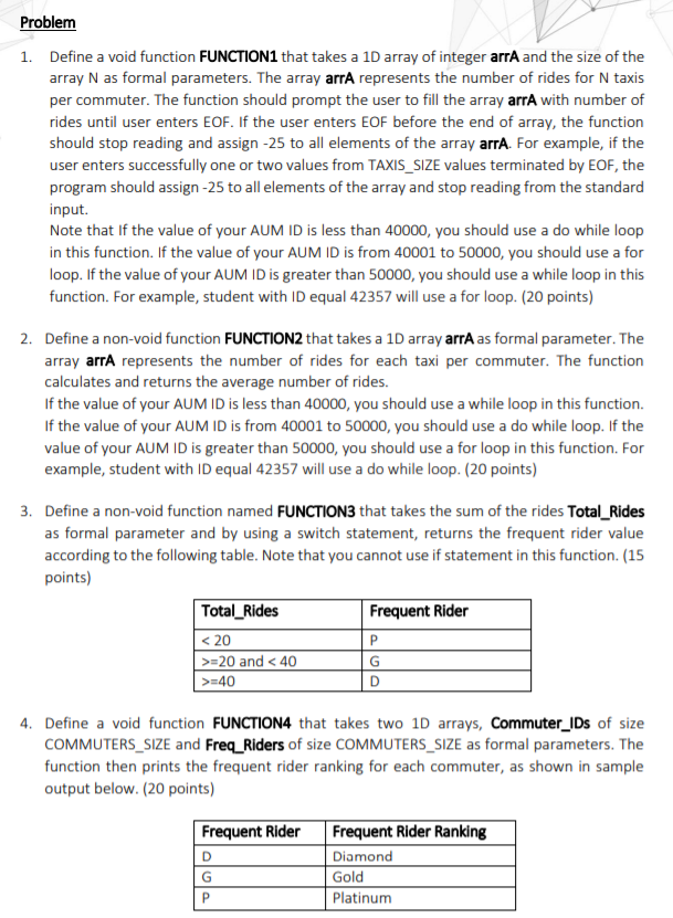 PUT XXXXXXX AND ID PUT 111 Problem Write a C program to