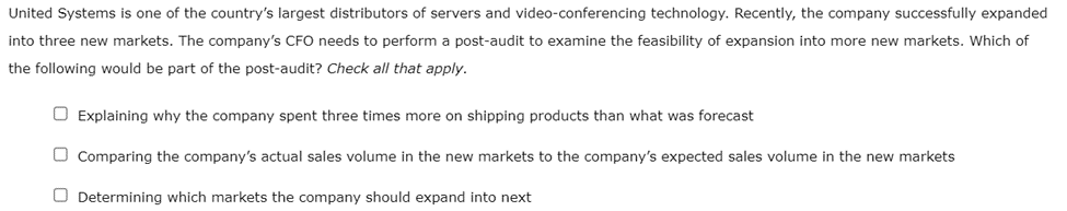  will decrease or increase? Please answer both questions. United Systems is