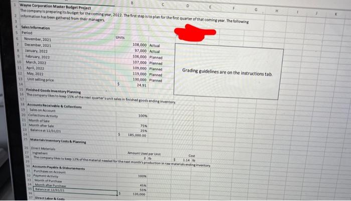 Prepare a siles budget. This is similior to illuttrotion 223 in your