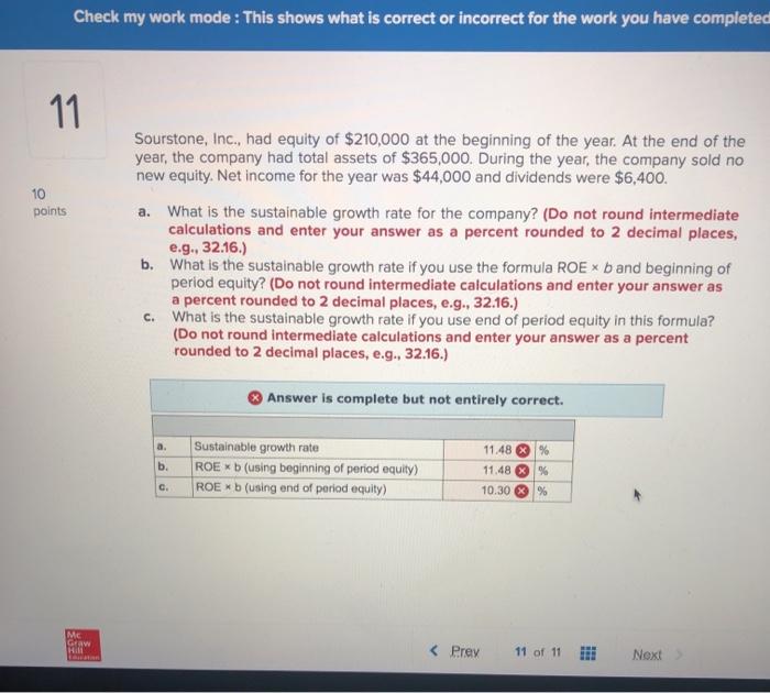  Check my work mode : This shows what is correct or
