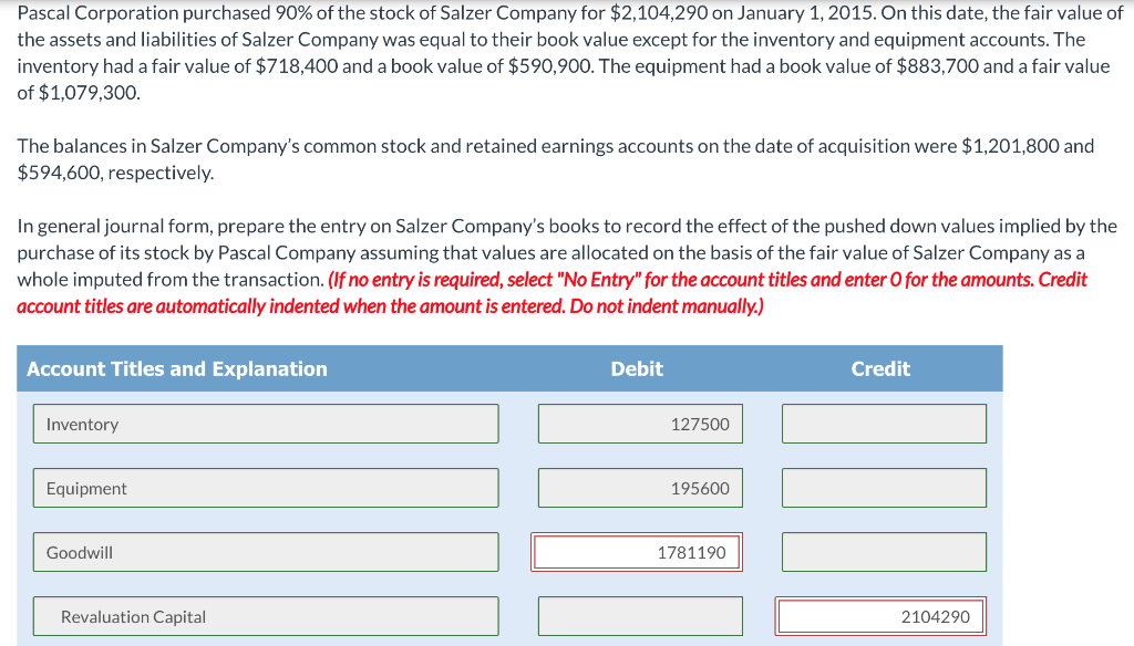 I ONLY NEED HELP WITH WHAT IS IN RED Pascal Corporation purchased