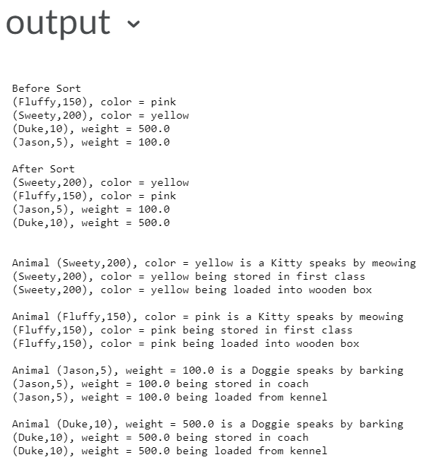 JAVA Programming The second argument to the constructors is the ordering key.