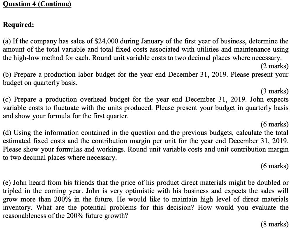 part (d) (e) it will be good if the answer are typed