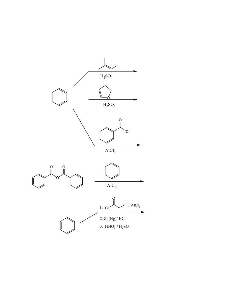  AlCl3 1. 3. HNO3/H2SO4