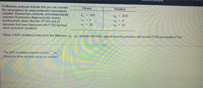  Preliminary analyses indicate that you can consider Chronic Remitted the assumptions