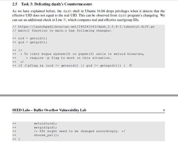 against buffer-overflow attacks. Students need to evaluate whether the schemes work or