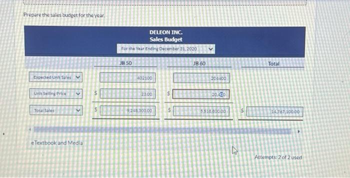ending December 31,2020. Accounting assistants furnish the data shown below. An accountins