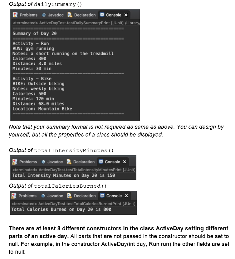 that the getter/setter methods for all properties are not included in the