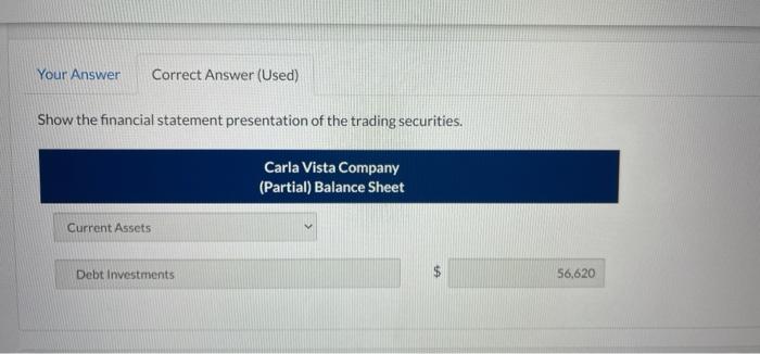 Vista Company at December 31,2022, are $64,600 and $56,620, respectively Cost and