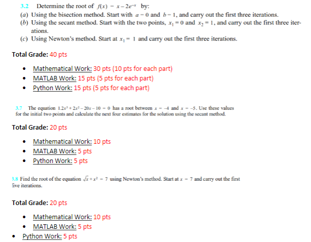  Don't Need Math help, just need help in python and MATLAB,