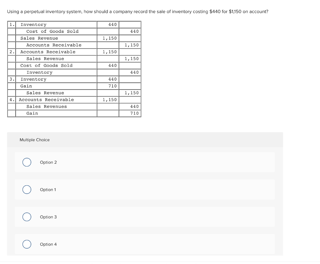  Using a perpetual inventory system, how should a company record the
