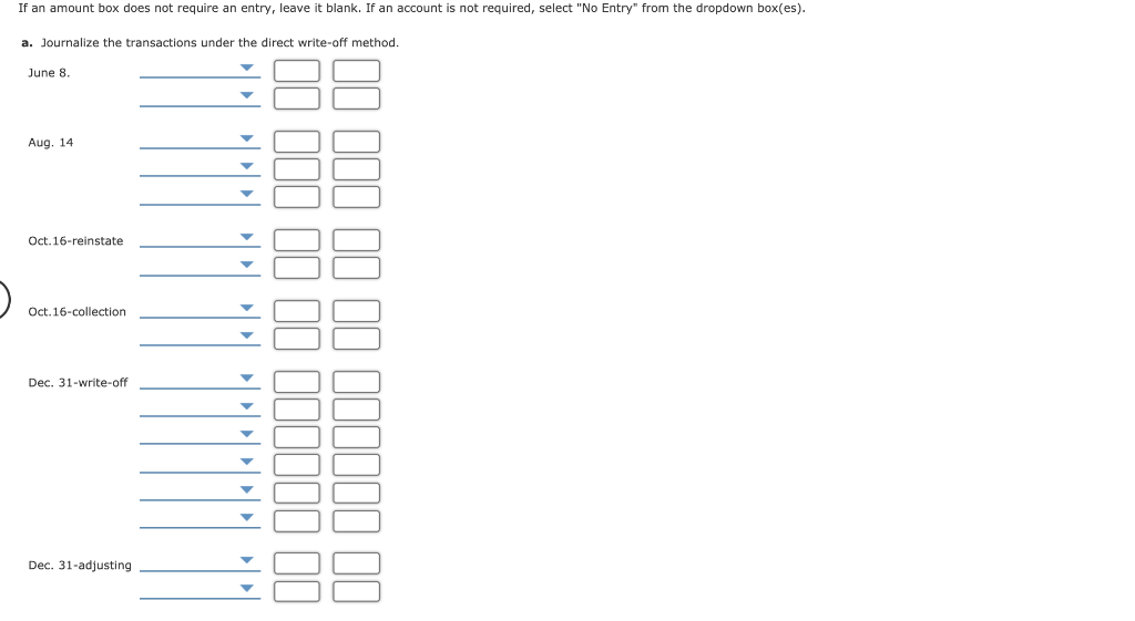 Methods The following selected transactions were taken from the records of Rustic
