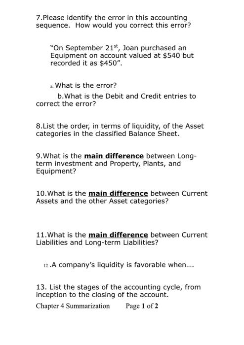 a. . 2. What is the name given to the general ledger
