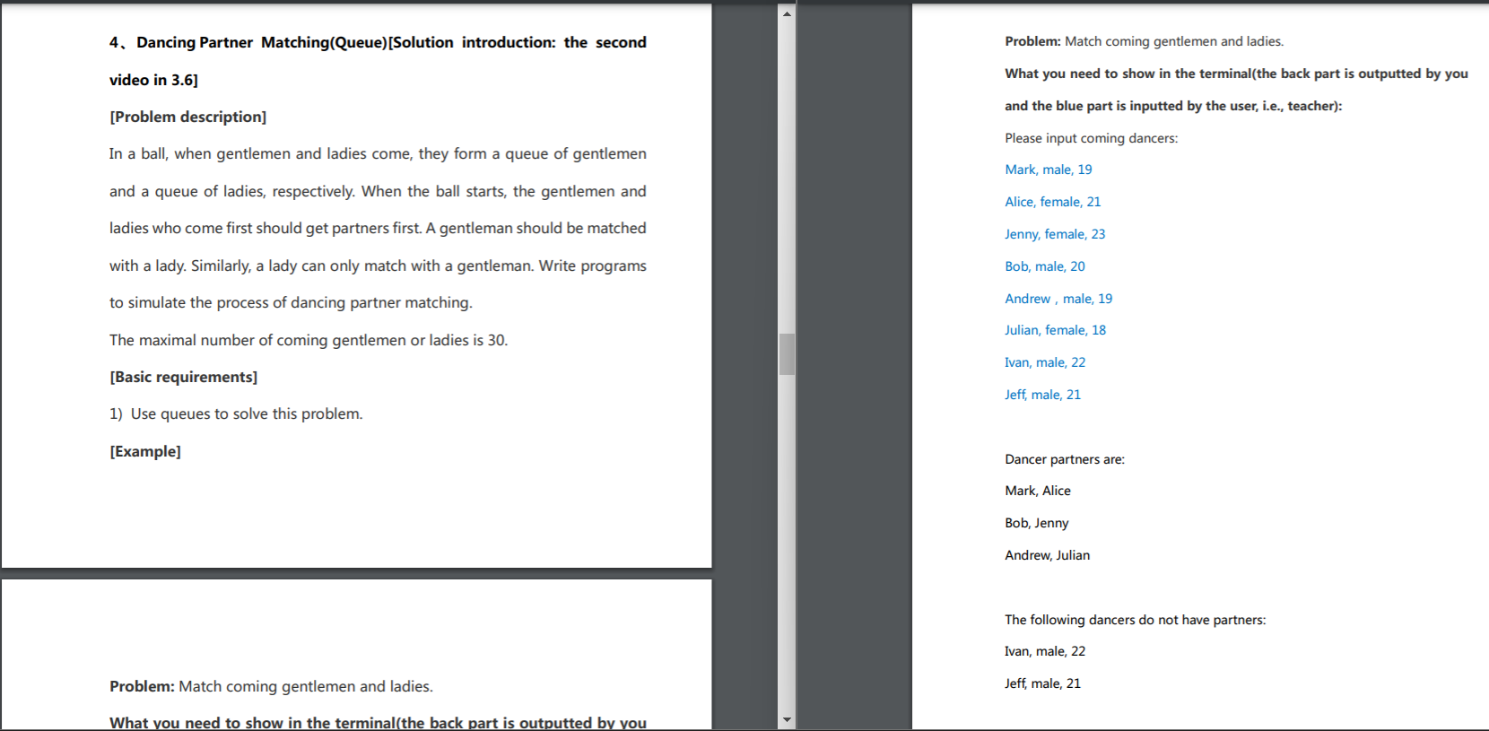 please do it in c++ , and with the Algorithm Design Idea