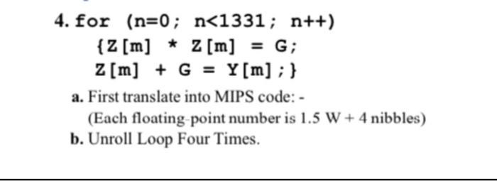  4. for (n=0;n