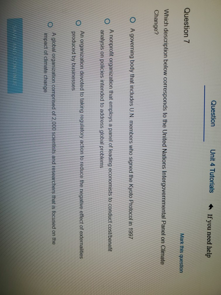  Question Unit 4 Tutorials If you need help Question 7 Mark