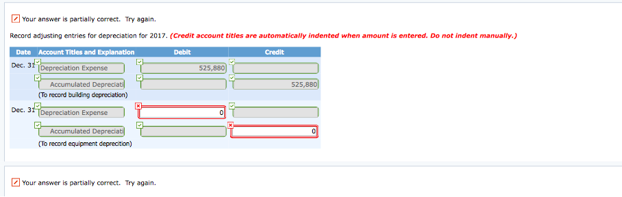 SA reported the following as plant assets. ? 2,939,000 Land Buildings Less: