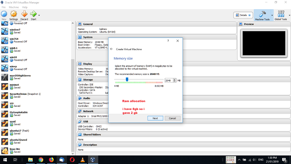 installation. Make sure you also take audio/video/screen shots after the install of