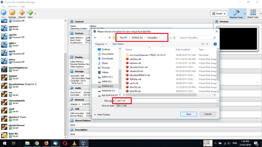 Virtual Machine Memory size Powered off Select the amount of memory (RAM)