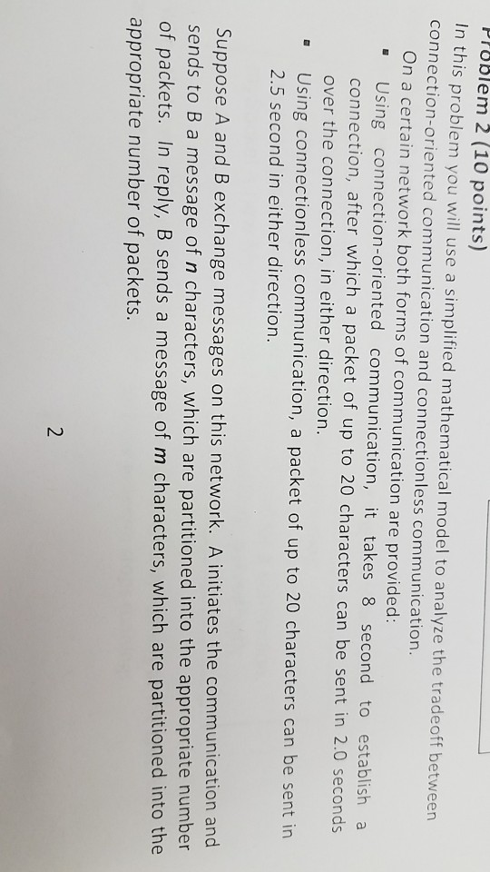 PP8Blem 2 (10 points) In this problem you will use a