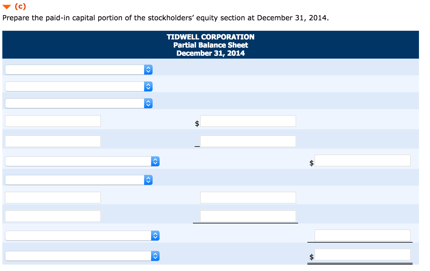 Tidwell Corporation was organized on January 1, 2014. It is authorized to