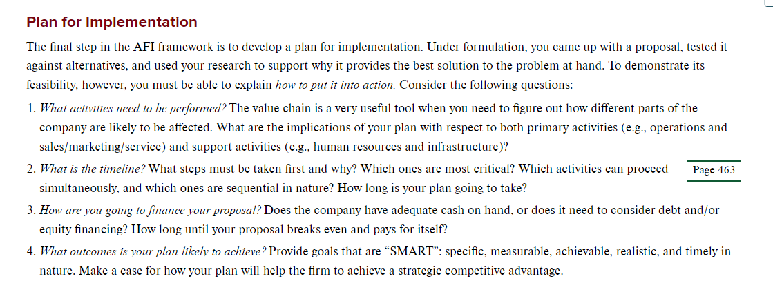 Please do about Tesla weaknesses Plan for Implementation The final step in