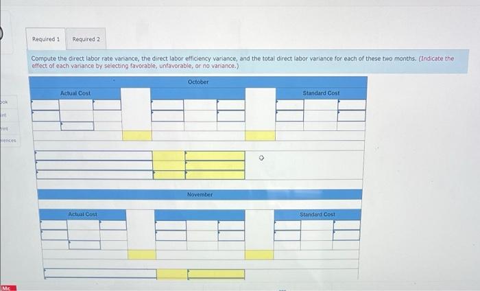 P3 2 Javon Company set standards of 2 hours of direct labor