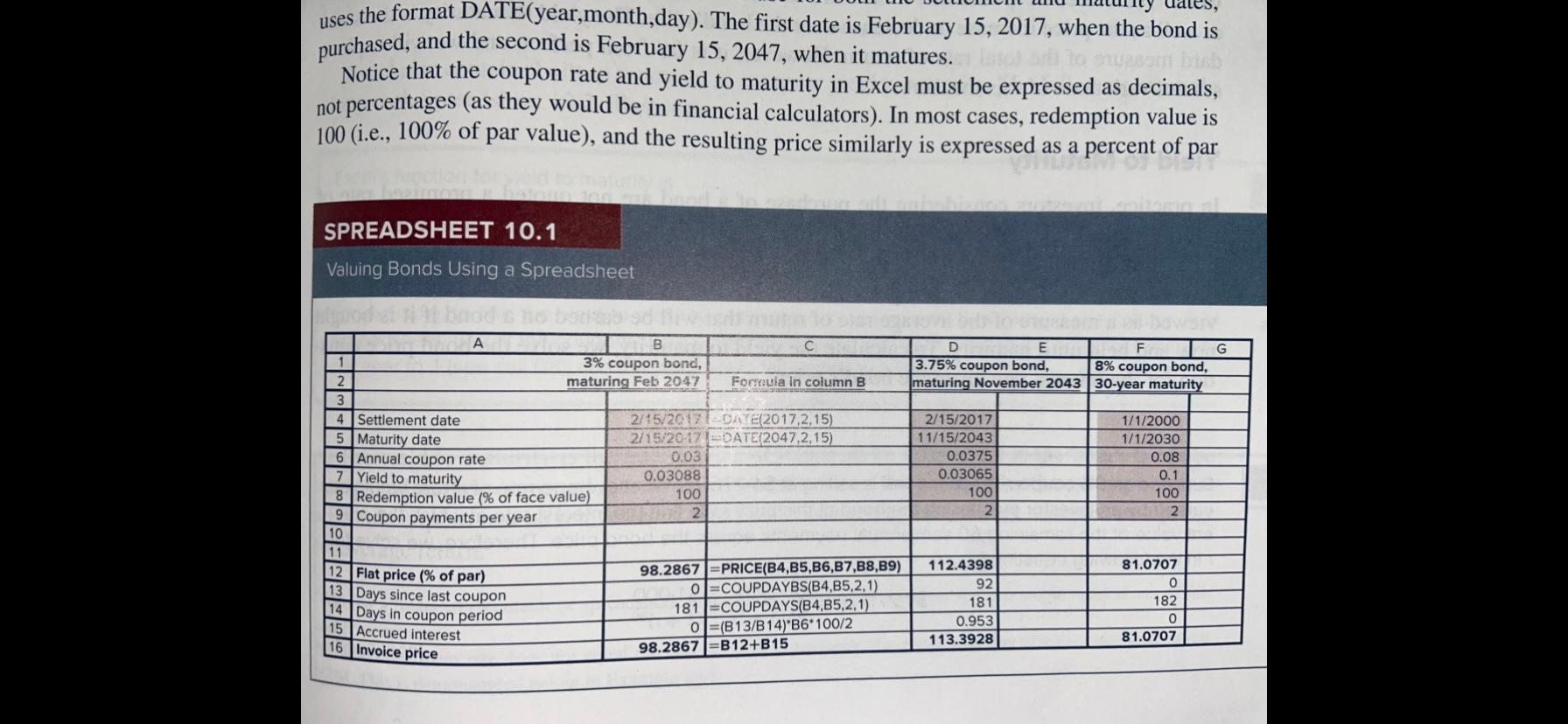 Please analyze the data in the Spreadsheet 10.1 provided below and change