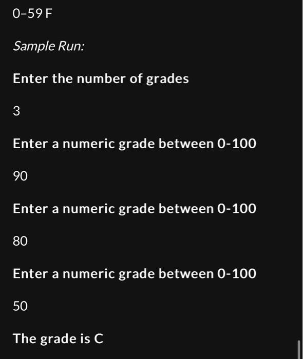 the number of which is also input by the user. The program