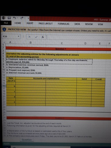 55 HW Summer P FILE HOME INSERT PAGE LAYOUT FORMULAS DATA
