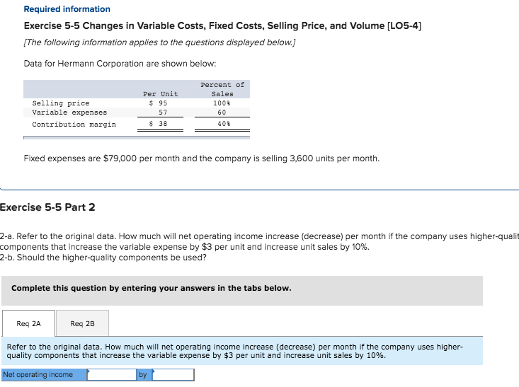 Price, and Volume [LO5-4) (The following information applies to the questions displayed