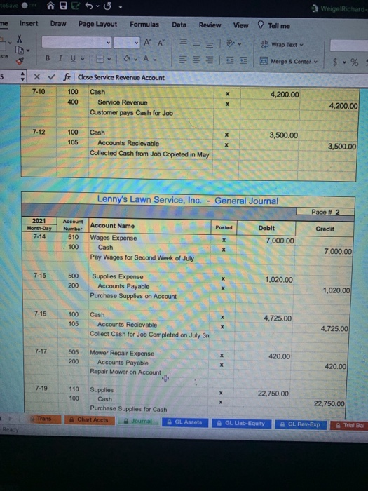 B Xfx Tonny's Lawn Service, Inc. - Transactions - Agarionarinformation July 2021