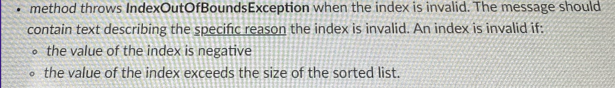 T element) throws IllegalArgumentException; int findFirstoccurrenceIndex ( T element); T remove(int index)