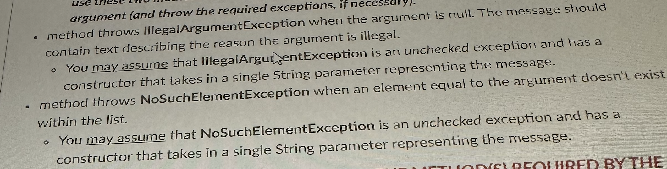 element as long as it is contiguous (i.e. grouped with) with the
