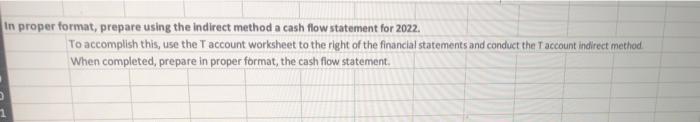 cash flow statement for 2022. Cash Flow T Account Method Income Depreciation
