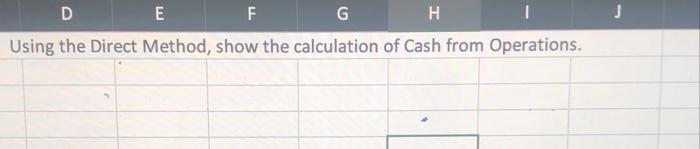 Loss Ace ReC Ace Payable Operations Investing Financing change in Cash Dr.