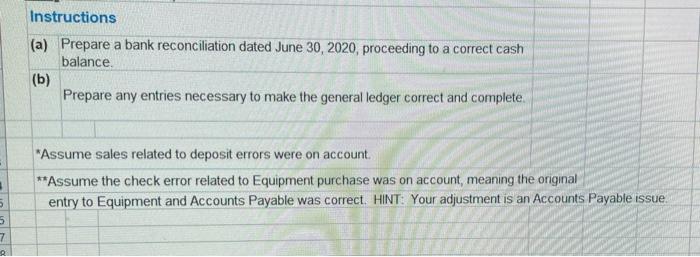 to 7-35) E (Bank Reconciliation and Adjusting Entries) The cash account of