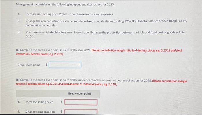 units of product: net sales $2,520,000; total costs and expenses $2,816,100; and