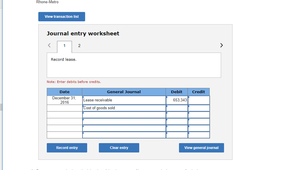 leased equipment to Western Soya Co. for a four-year period ending December
