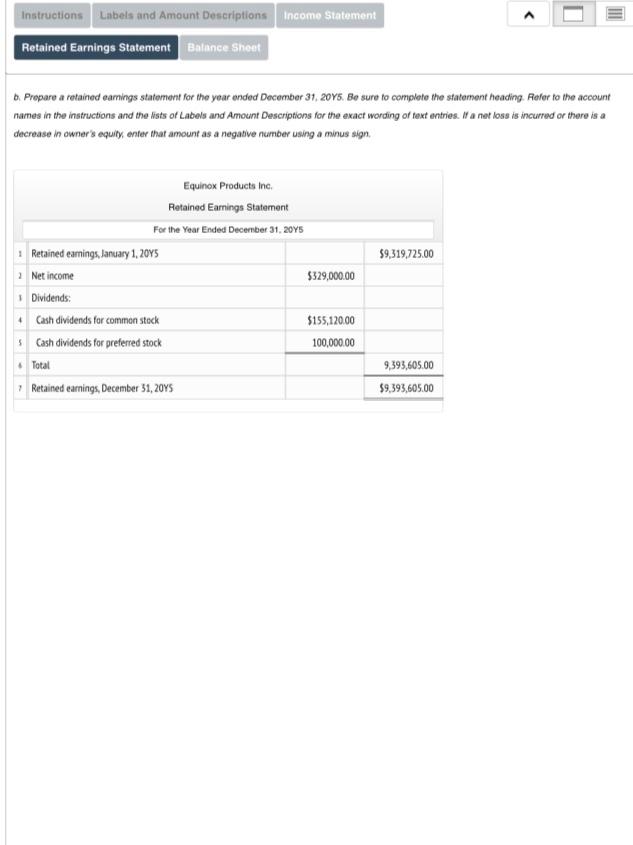 follows were taken from the records of Equinox Products in a Prepare