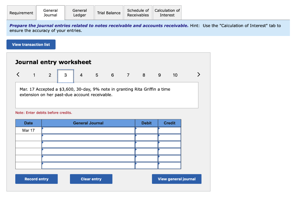 the accrued interest on the Perez note. Year 2 Feb. 14 Received