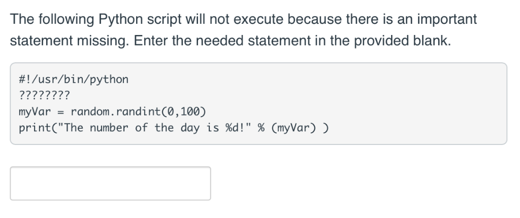 types in BASH or Variable types in PERL. 2. 3. The Python