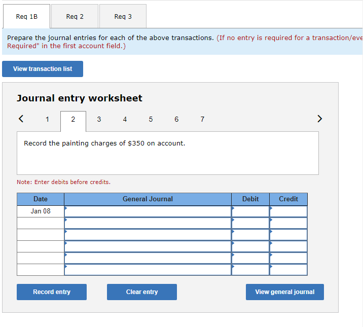 of the above transactions. (If no entry is required for a transaction/eve