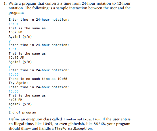 need help writing this program, needs to be in java. 1. Write