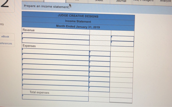 made by the owner during the month. 3. Journalize and post the