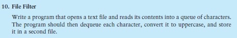  i only need the output for this question. language C++ 10.