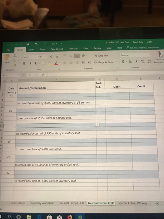 10 2,750 5,000 4,500 $ 10 Jan 22 Prepare a perpetual inventory