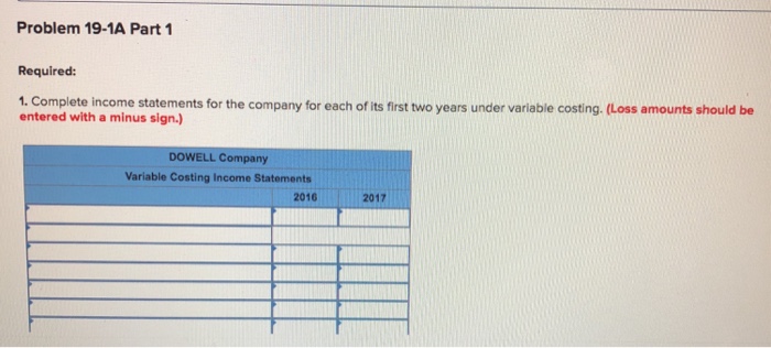 applies to the questions displayed below. Dowell Company produces a single product.