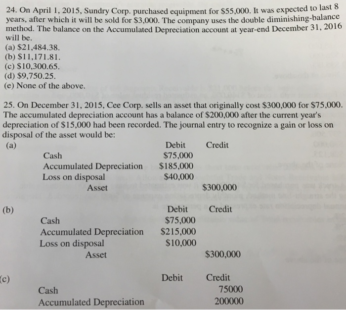 purchased for $40,000 and it was estimated to have a $4,000 residual